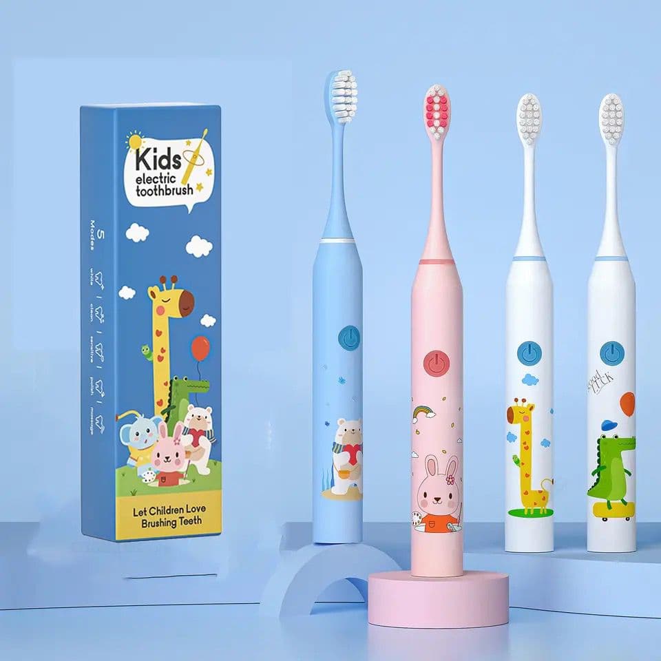 Electric Child Sonic Electric Toothbrush with 4 head Oral Care